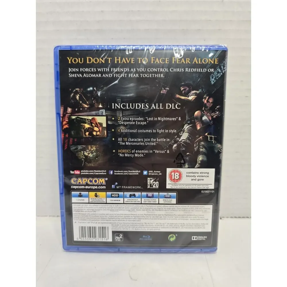 Resident Evil 5 – PS4 | Brand New & Factory Sealed